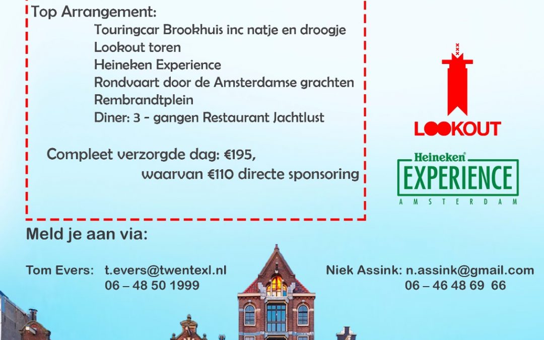 Sponsordag Amsterdam voor een nieuwe blokhut